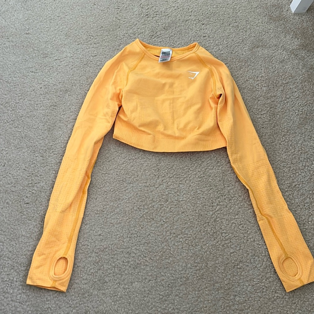 Gymshark bright orange top
